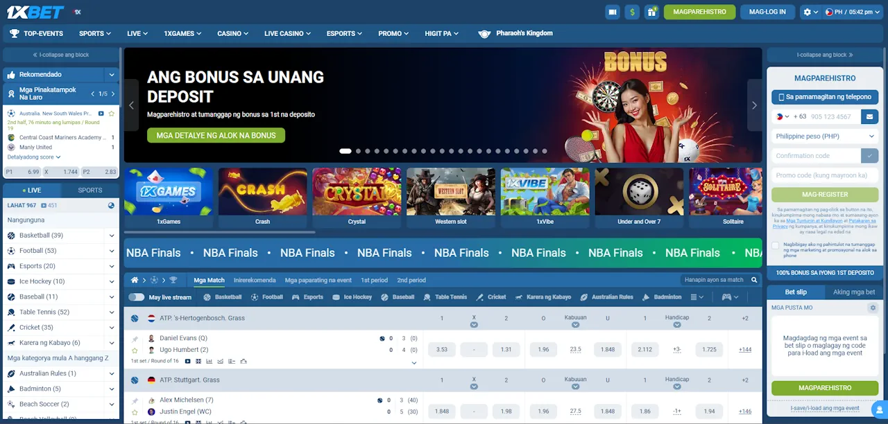 1xbet betting
